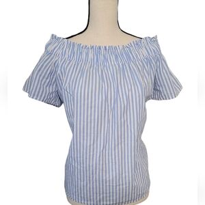 Striped Off The Shoulder Top